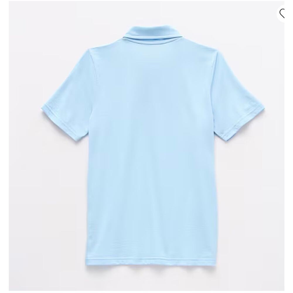 NEW! Thereabouts Kids Short Sleeve Regular Fit Polo Shirt Size L 14/16 Blue - Picture 2 of 5